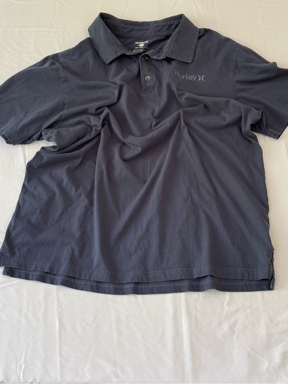 Men's Hurley Polo Shirt - Size XL - Navy Blue
